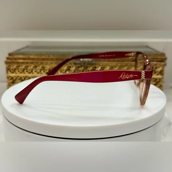 Ralph Lauren - Metallic Magenta/Peach Ombré- Rx Eyeglass Frames, VGUC w/ RL Case - Picture 4 of 16